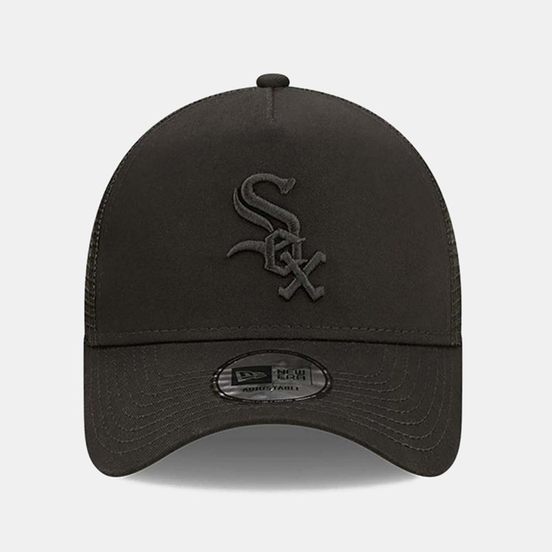 Καπέλο Chicago White Sox Tonal Mesh Black A-Frame Trucker